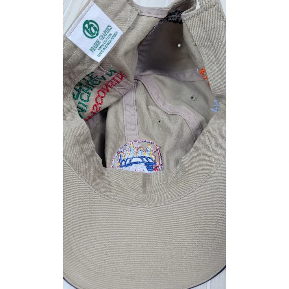 NCAA 2000 Final Four Indianapolis Hat Cap Tan Michigan State Florida WI Carolina